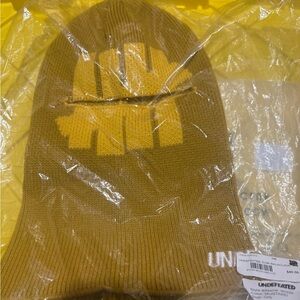Undefeated Mustard Yellow logo balaclava
